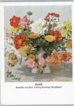 Ludwig Harting , Herbst Blumen AKU1 Künstler