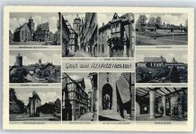 36304 W6320 Alsfeld - Marktplatz, Rathaus, Schwimmbad, Kirche, Fuldergasse, Kloster