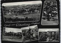 07985 O6603 Elsterberg , Vogtl - Brücke, Burghof, Zentralschule