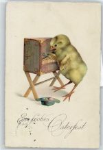 Kücken , Ostern Drehorgel