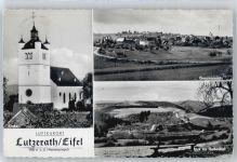 56826 W5595 Lutzerath - Kirche, Gesamtansicht, Ussbachtal