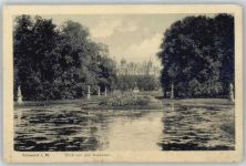 19053 O2750 Schwerin , Meckl - Blick von den Kaskaden, Schloß