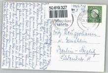 26121 W2900 Oldenburg - gel. 24.08.60, Huntepartie, Schloss mit Lambertkirche, Schlossgarten, Langetsrasse