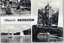09648 O9251 Kriebstein - HO-gaststätte, Burg Kriebstein, Talsperre, Boot