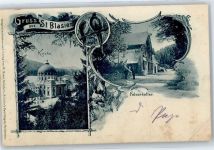 79837 W7822 St. Blasien Gebrauchsspuren Felsenkeller verziert