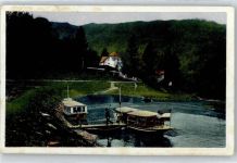 53937 W5372 Gemünd , Eifel - Waldhotel , Motorboot Abfahrstelle