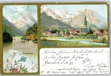 82467 W8100 Garmisch Gebrauchsspuren Zugspitze, Rissersee