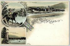 79713 W7880 Bad Säckingen - Gesamtansicht, Reiter, Scheffelturm