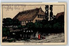 Bauernhäuser in Schleswig Holstein Künstlersteindruck
