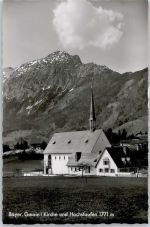 83457 W8232 Bayerisch Gmain - Kirche, Hochstaufen