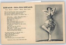 Küß mich- bitte bitte küß mich Liederkarte
