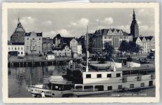 Elbing Elblag - Partie am Elbing, Schiff