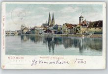 93047 W8400 Regensburg - Blick von der Donau