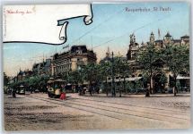 20095 W2000 St. Pauli Gebrauchsspuren Reeperbahn , Strassenbahn