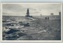 Stadt Swinemünde / Swinoujscie - Brandung Molenkopf