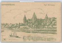 63739 W8750 Aschaffenburg - Schloß, Feldpostkarte