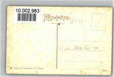 82431 W8113 Kochel a. See Künstlerkarte Vogelschau