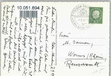 55743 W6580 Idar-Oberstein - Weiherschleife Achatschleife Schleiferdenkmal Felsenkirche Achatschleifer