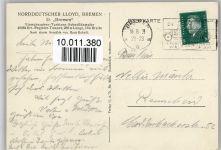 Dampfer Bremen Lloyd Künstler sign Hans Bohrdt Bohrdt, H. 1929