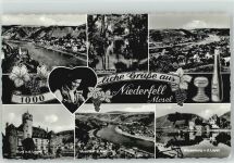 56332 W5401 Niederfell , Mosel - Aspelbachtal Burg v.d.Leyen Niederfell Wasserburg