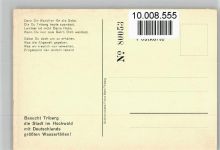 78098 W7740 Triberg im Schwarzwald 1940 - Rückseite Gedicht