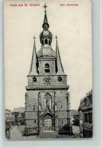 W6690 St. Wendel , Saar Kath. Pfarrkirche Kirche 1908
