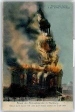 20095 W2000 Hamburg - Brand der Michaeliskirche 1906
