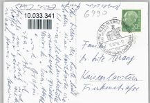 97980 W6990 Bad Mergentheim 1956 Foto AK Engel Apotheke