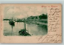 W4100 Ruhrort im Hafen Dampfer Hafen 1900