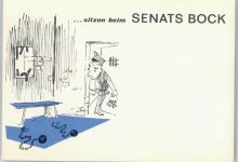 Senats Bock Werbung Bier Künstlerkarte
