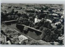 49584 W4557 Fürstenau b Bramsche, Hase - Luftaufnahme Schloßkirche Schloßteich