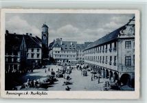 87700 W8940 Memmingen - Marktplatz Marktszene