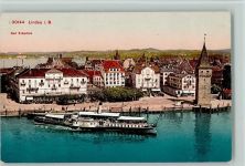 W8990 Lindau (Bodensee) Photoglob 30144 - Raddampfer, Hafen AK gute Erhaltung Bodenseeschiff