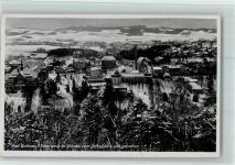 Bad Kudowa Kudowa-Zdroj - Panorama im Schnee vom Schloßberg aus gesehen