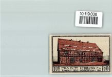 06749 O4400 Bitterfeld - Notgeld 10Pf. Altes Kornhaus