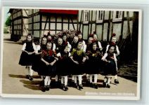 Schwälmer Kinder auf dem Ausfkug zum Nachbardorf Nr. 50529 Verlag Bruno Hansmann Trachten Hessen
