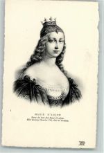 ND Phot. Nr. 3 Marie D'Anjou Adel Frankreich
