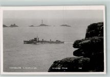 Longships Lighthouse Lands End D89 Kriegsschiff nach 1945