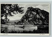 Am Rhein Die Loreley Raddampfer Rheinschiff