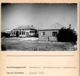 26465 W2941 Langeoog FOTO KEINE AK Bremerhavener Kinderheim Foto montiert auf Karton