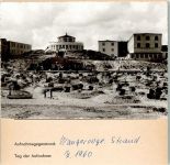 26486 W2946 Wangerooge , Nordseebad FOTO KEINE AK Strand Foto montiert auf Karton