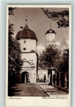 87700 W8940 Memmingen 1930 - Westertor mit Martinsturm