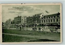26548 W2982 Norderney Gebrauchsspuren Kaiserstraße mit Tennisplätzen