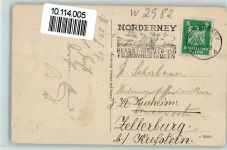 26548 W2982 Norderney Gebrauchsspuren Kaiserstraße mit Tennisplätzen