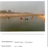 26486 W2946 Wangerooge , Nordseebad FOTO KEINE AK Strandsee Foto montiert auf Karton