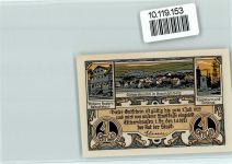 37632 W3456 Eschershausen , Ith - Notgeld 1 Mark Wilhelm Raabe