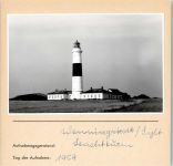 25992 W2285 Kampen (Sylt) FOTO KEINE AK Leuchtturm Foto montiert auf Karton