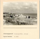 25938 W2270 Nieblum FOTO KEINE AK Strand Foto montiert auf Karton