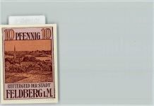 17258 O2082 Feldberg , Meckl - Notgeldschein 10 Pfennig Reutergeld