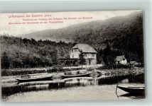 53937 W5372 Gemünd , Eifel - Urfttalsperre Waldhotel Abfahrstelle der Motorboote an den Pulvermühlen